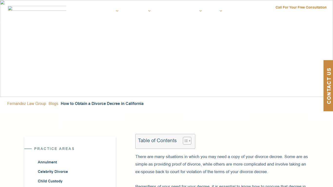 How to Obtain a Divorce Decree in CA? Fernandez Law Group