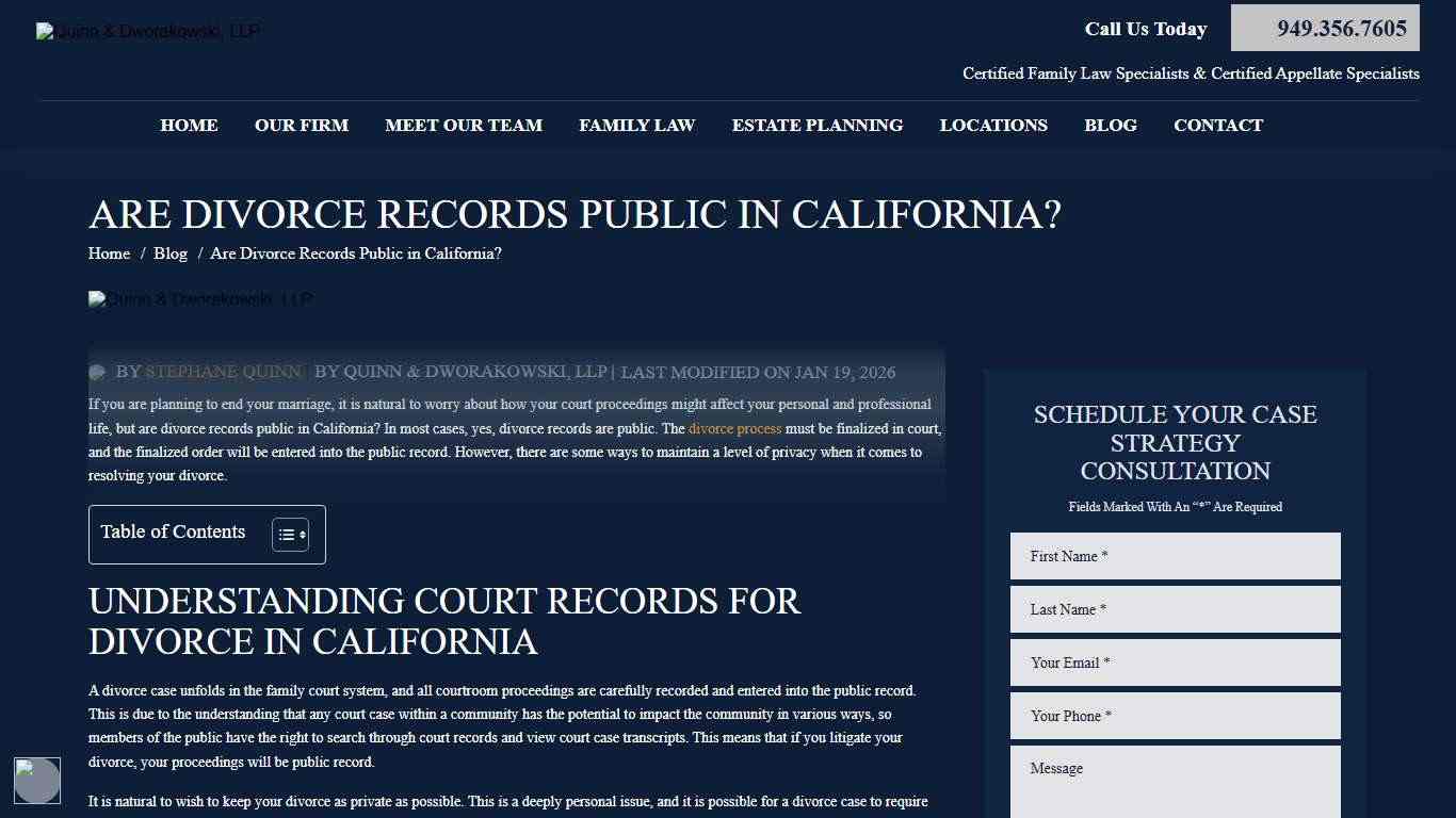 Are Divorce Records Public in California? 2026